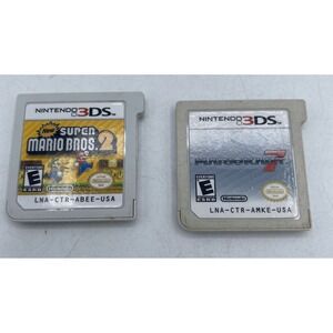 Mario Kart 7 + New Super Mario Bros. 2 (Nintendo 3DS) Lot of 2